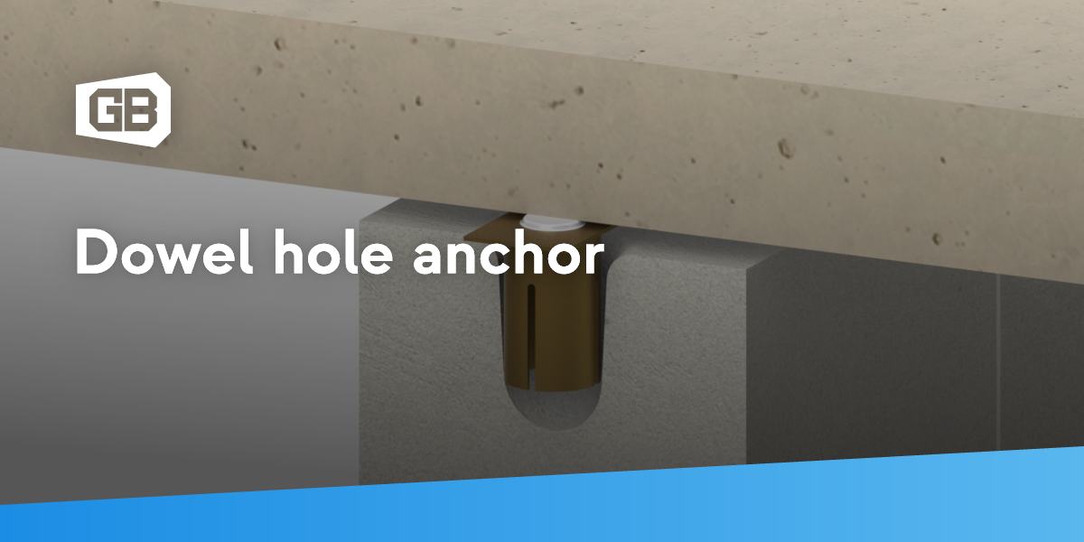 Dowel hole anchor | Gebr. Bodegraven